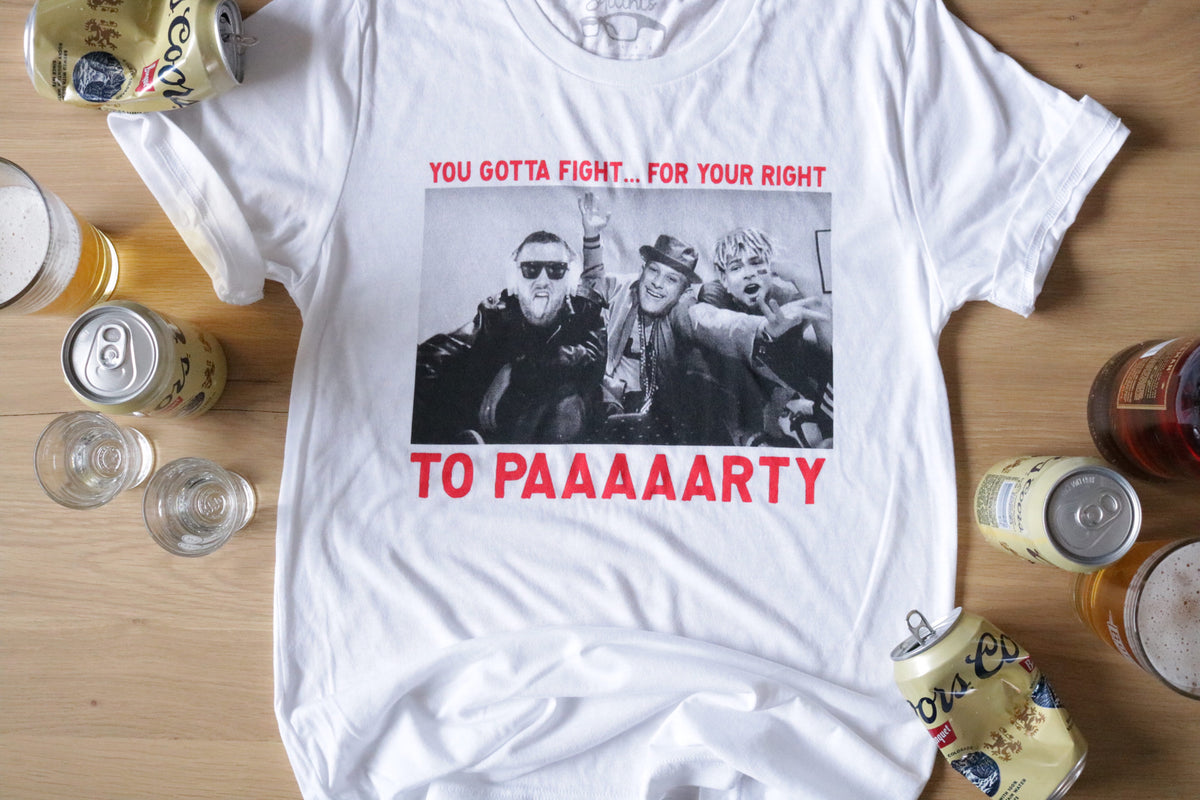 Kansas City Chiefs Travis Kelce Fight For Your Right To Party T-Shirt -  Bring Your Ideas, Thoughts And Imaginations Into Reality Today